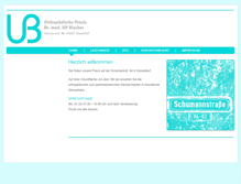 Tablet Screenshot of orthopaedie-blecker.de